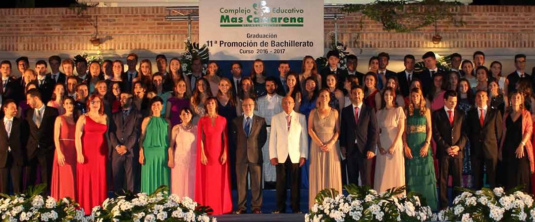 La 11ª promoción de Bachillerato del Complejo Educativo Mas Camarena se gradúa con excelentes resultados