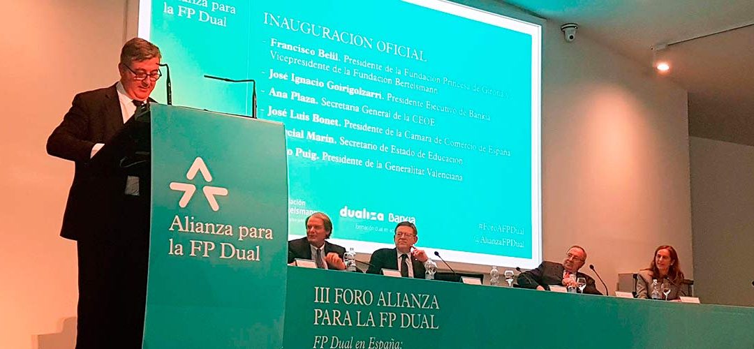 Los ministerios de Educación y Empleo, CEOE y la Cámara de España firmarán un convenio para el desarrollo de la Formación Profesional