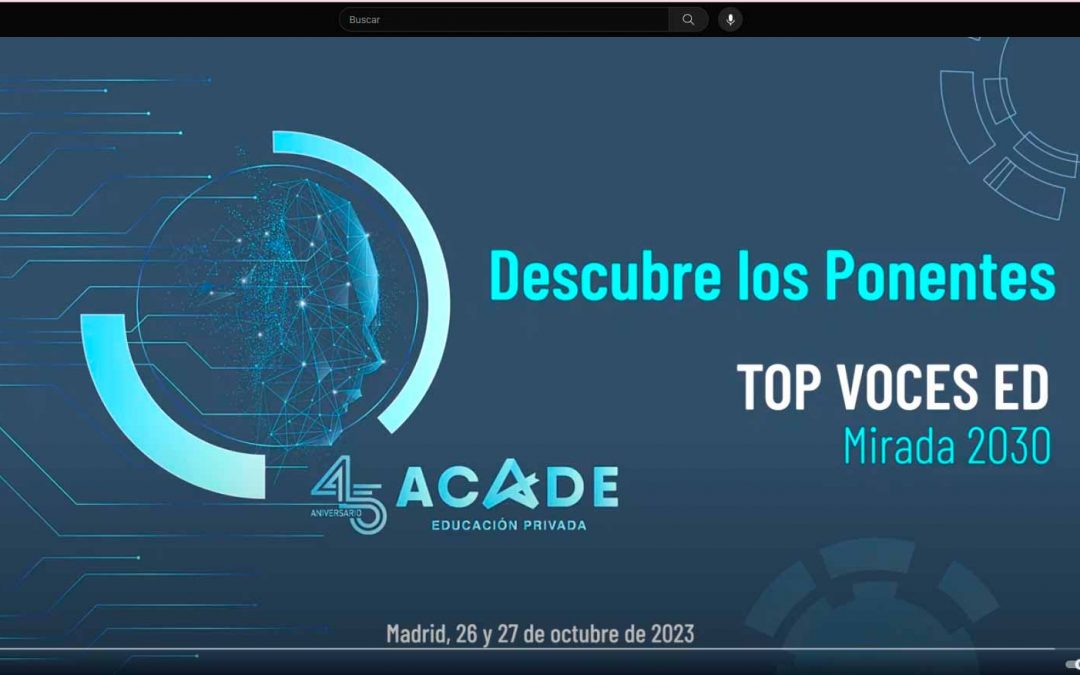 ¿Quieres conocer los ponentes de Top Voces Educación? Te sorprenderán