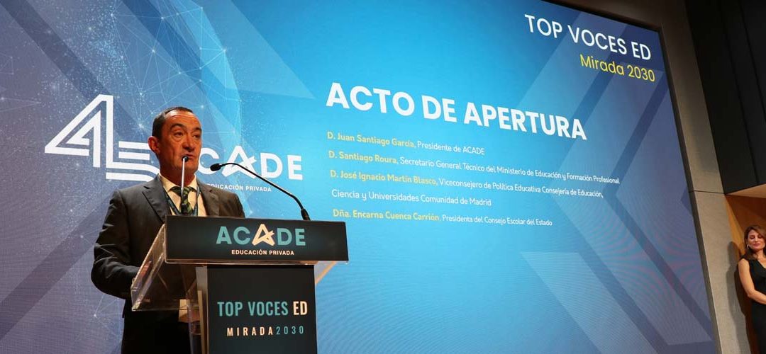 El presidente de ACADE defendió en Top Voces Educación la financiación directa a la familia