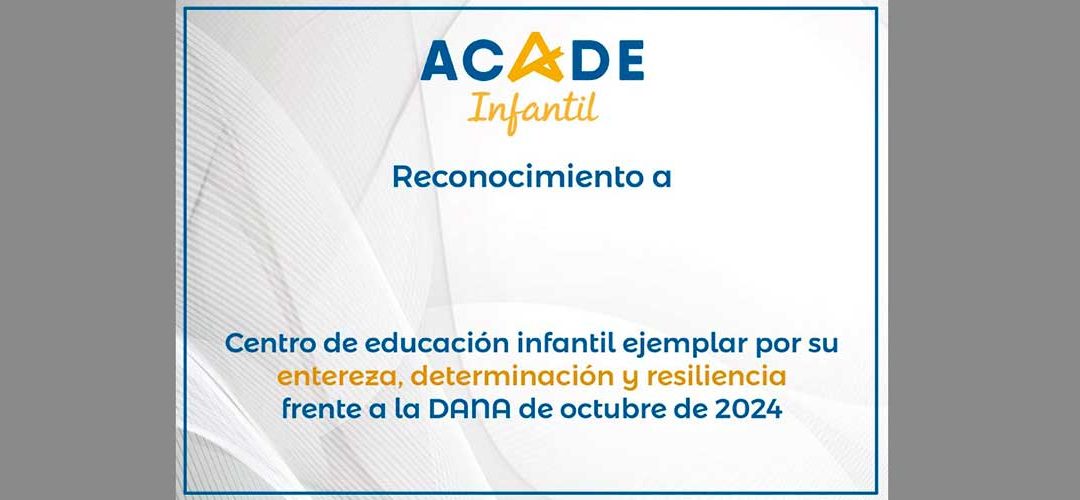 ACADE visita a sus escuelas infantiles afectadas por la DANA