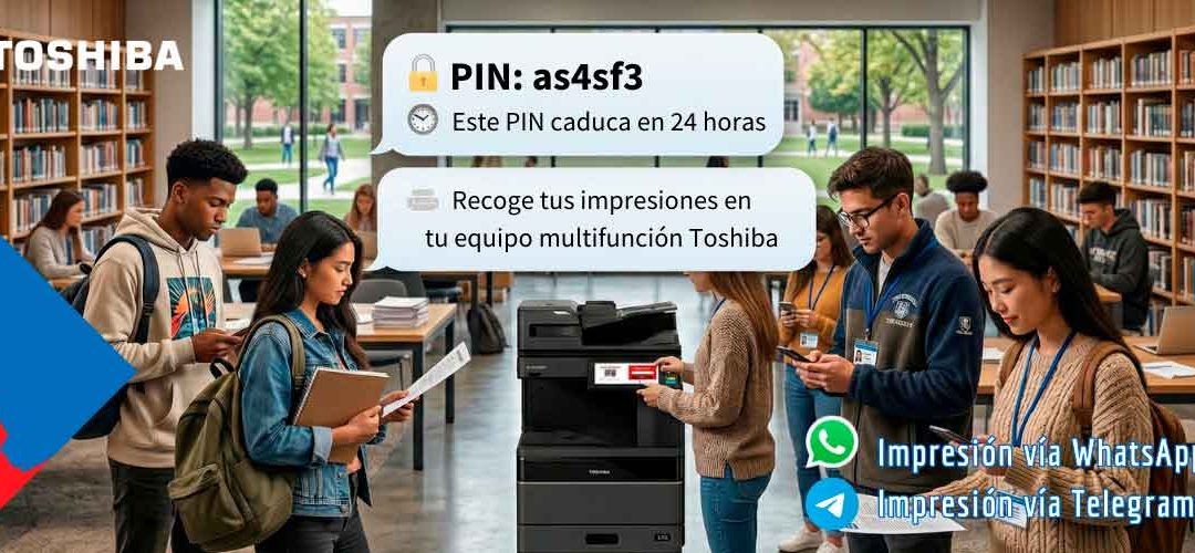 Toshiba convierte WhatsApp y Telegram en un canal de impresión